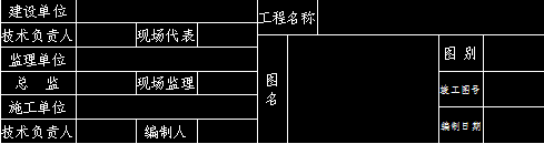 cad竣工图图框下载dwg