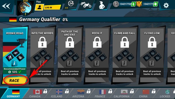 疯狂技能越野摩托车3手机版游戏玩法2