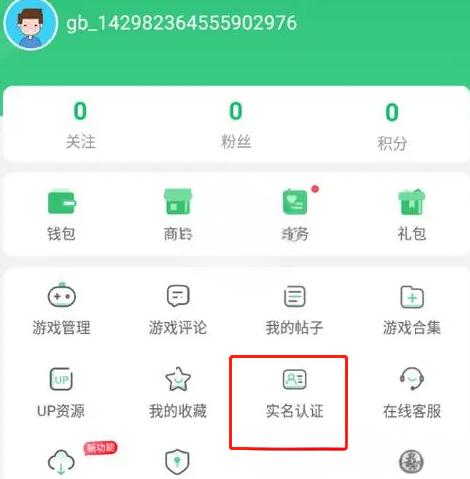 登录并实名认证