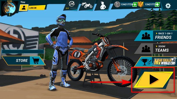 疯狂技能越野摩托车3手机版游戏玩法1