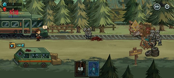 僵尸战争死亡之路汉化版游戏玩法1