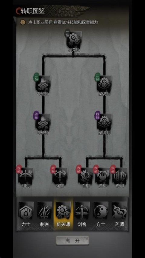 机关师职业转职图鉴
